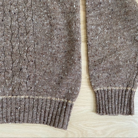 Vintage English Brown Wool Sweater - Picture 5 of 9
